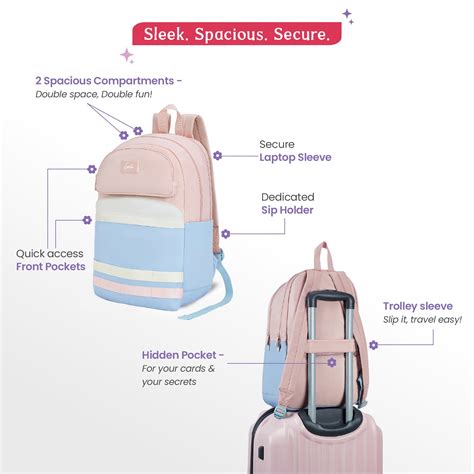 Buy Genie Fae 21L Chalk Blue Laptop Backpack Online