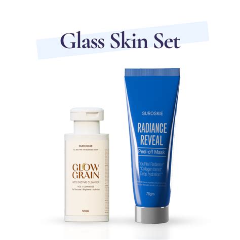 Glass Skin Set ( Glow grain + Radiance Reveal Peel off mask ) – Suroskie
