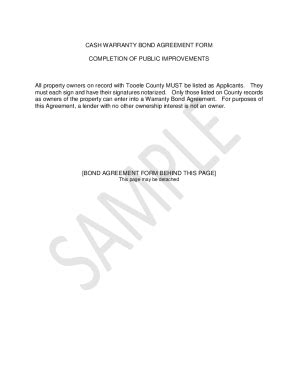 Fillable Online Bond Agreement Sample ContractsLaw Insider Fax Email ...