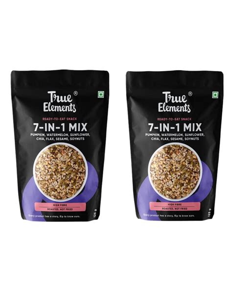 True Elements 7 in 1 Super Seeds & Nut Mix (Pumpkin, Watermelon ...