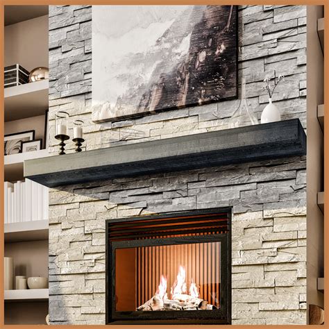Avana Fireplace Mantle - Mantles for Over Fireplace- Floating Fireplace ...