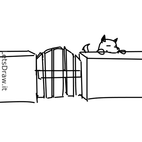 Image result for How to Draw Open Gate