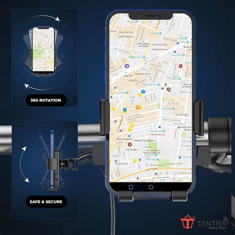 TANTRA S2B Mobile Holder for Bikes One Touch Technology Bike Mobile Ho ...