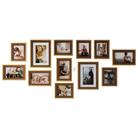 Art Street Set of 12 Savor Premium 3D Wooden Collage Photo Frame for H ...