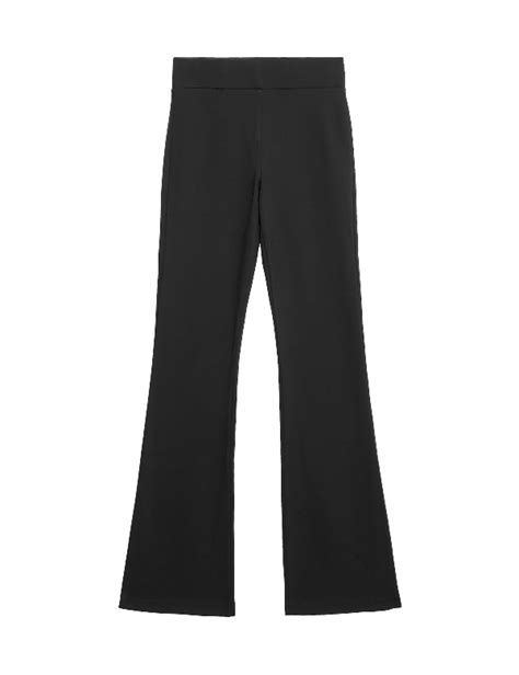 Buy Jersey Elasticated Waist Flared Trousers at Marks & Spencer