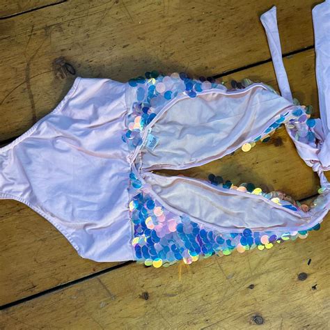 Medium iHeartRaves sequin bodysuit. Worn once.... - Depop