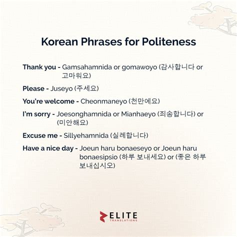 Korean Phrases In English Must Know Phrases Before You Visit To Korea
