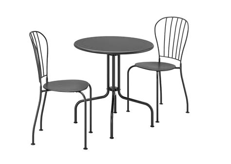 1CLIQKART LACKO Table+2 Chairs, Outdoor, Grey : Amazon.in: Home & Kitchen