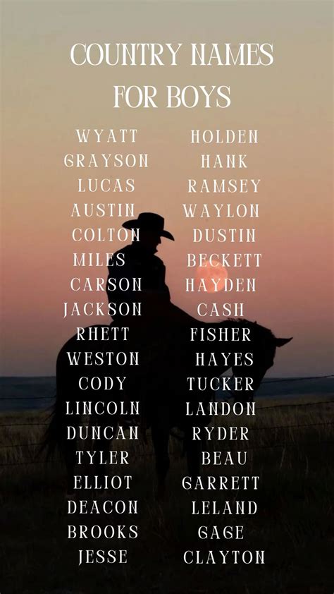 Best 12 Badass Country Boy Names – Artofit