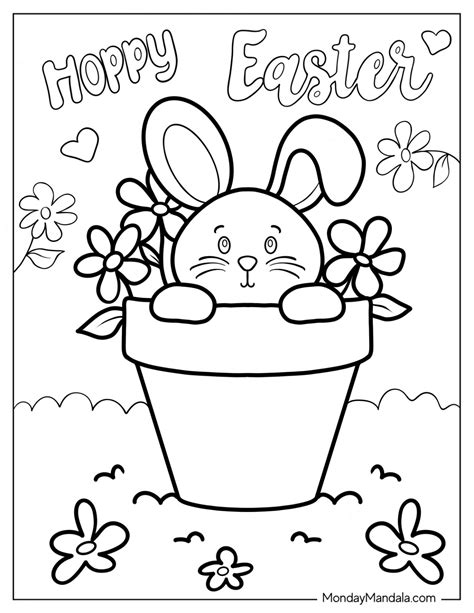 Free printable coloring pages easter bunny, Download Free printable ...