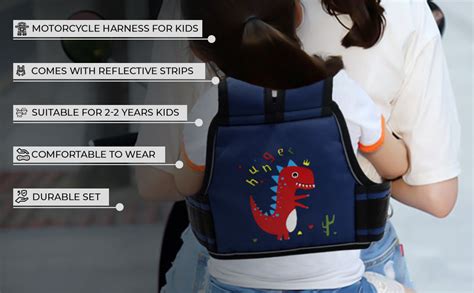 Buy SNOWIE SOFT Kids Safety Belt For Two Wheeler With Reflective Strips ...