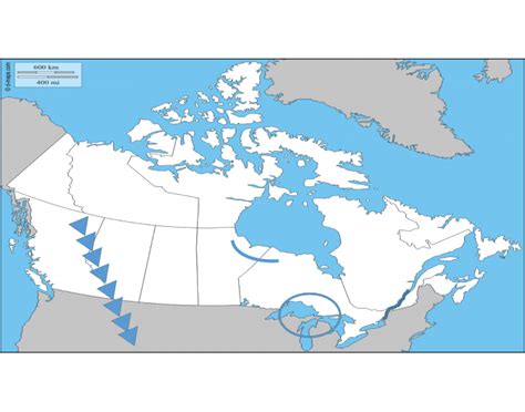 Canadian Physical Features Map Quiz
