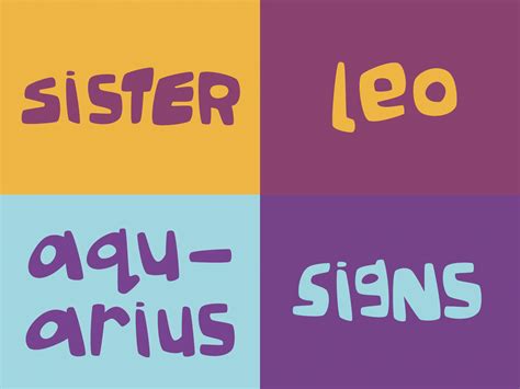sister signs { leo + aquarius } by washa on Dribbble
