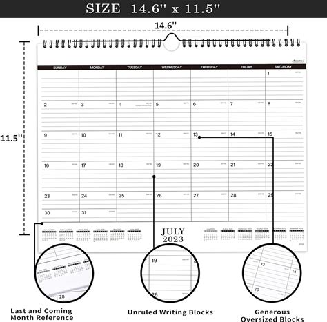 Calendar 2023-2024 - Jul. 2023 - Dec. 2024, | Ubuy India