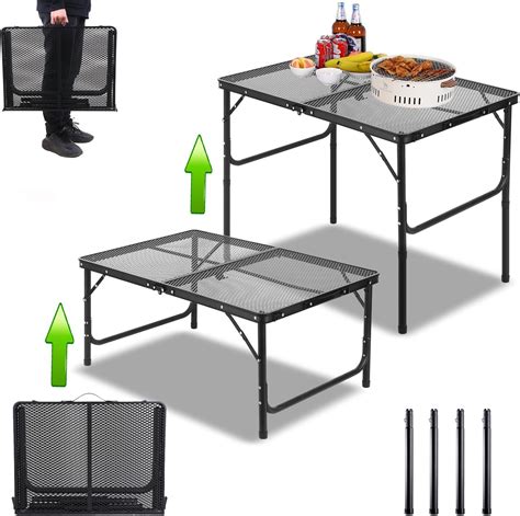 Amazon.com: Large Folding Grill Table Portable for Outside Camping 3×2 ...