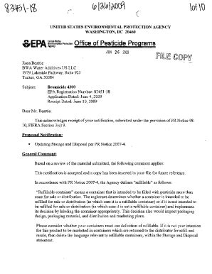 Fillable Online U.S. EPA, Pesticide Product Label, BROMICIDE 4300, 06 ...