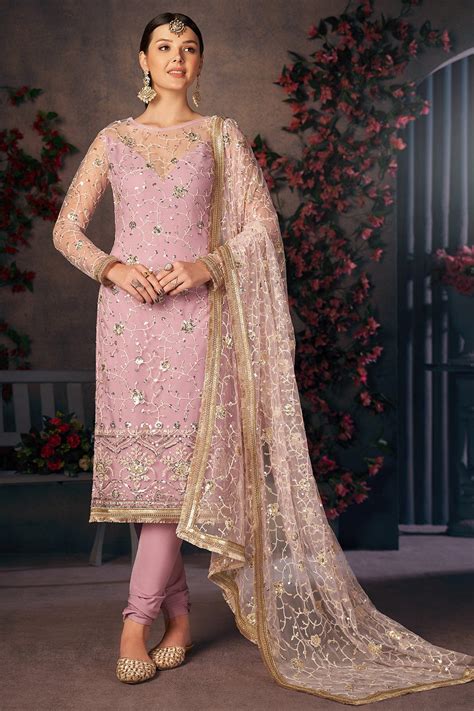 Buy Rose Pink Salwar Suit 27426 Online | Karagiri