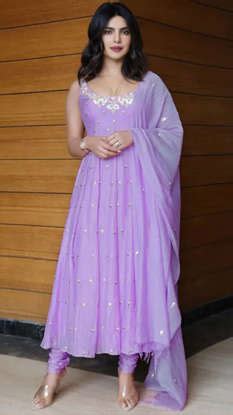 Janhvi to Priyanka : 10 purple salwar suit designs borrowed from ...