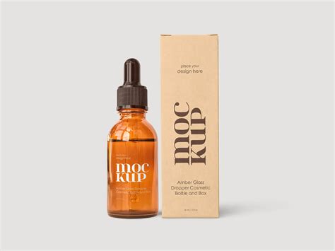5 Free Amber Dropper Bottle Mockup Files | Free PSD Templates
