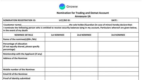 How to Add a Nominee on Groww? - Groww