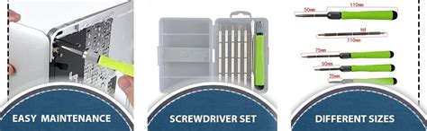 Vadda Bai Precision Screwdriver Set with 5 Dual-End Bits, Anti-Slip ...