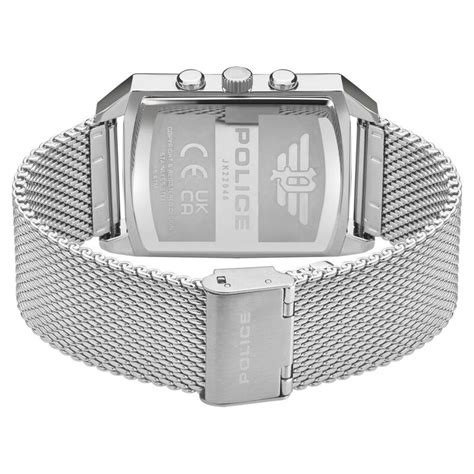 Buy Online Police Blue Dial Silver Strap Multifunction Watch for Men ...