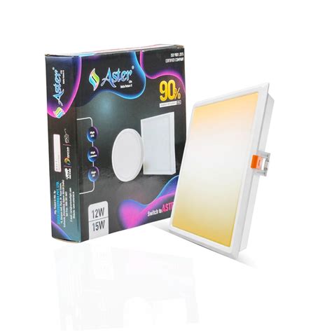Aster Polycarbonate LED Panel Lights | 8W, 15W, 20W | Square & Round