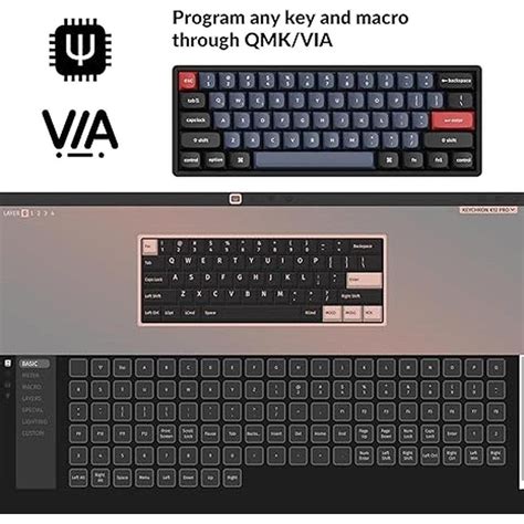Keychron K12 Pro QMK/VIA Wireless Mechanical Keyboard Custom Programma ...