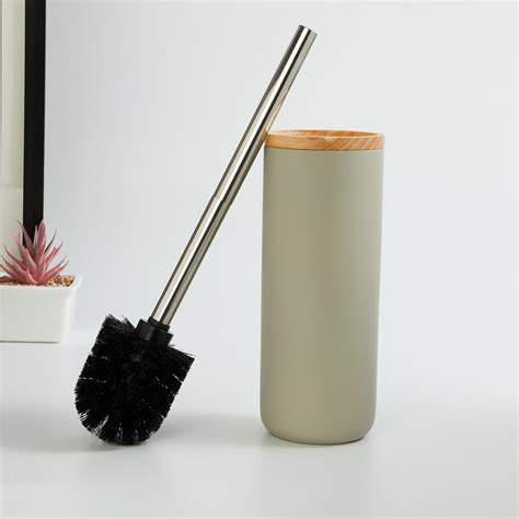Buy Epoxy Nicole Grey Poly Resin Toilet Brush Holder from Home Centre ...