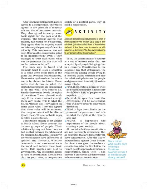 Constitutional Design - NCERT Book of Class 9 Political Science ...