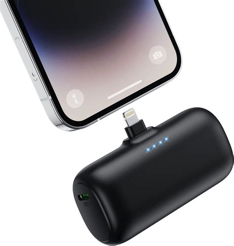 Amazon.com: [2 Pack]Small Portable Charger for iPhone,Upgraded 5000mAh PD Fast Charging Power ...