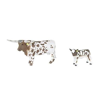 Buy Big Country Farm Toys Longhorn Cow & Calf - 1:20 Scale - Hand ...