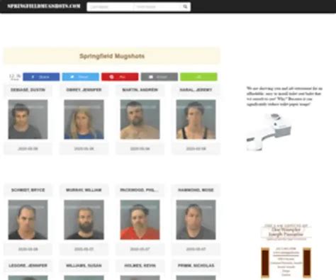 Springfield MO Mugshots/Arrests Page 1: Springfieldmugshots.com - StatsCrop