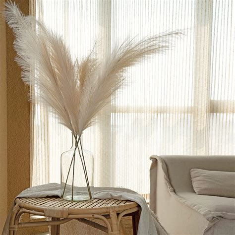 SierTing Pampas Grass 43110cm Bundle of 3 Pampas Grass Decor India | Ubuy