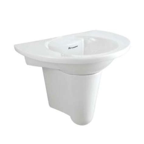 Parryware Niagara 570x400x190mm Warm Wash Basin with C0378 Short ...