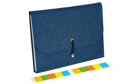 NISUN 13 Pockets Canvas Expanding File Folder A4 Business Expandable ...