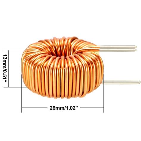 Buy 5pcs Vertical Toroid Magnetic Inductor Wire Wind Wound 50uH 20A ...