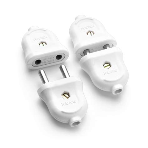 Antex Polycarbonate 2 Pin Male/Female Plug Top (4 cm x 3 cm x 1 cm ...