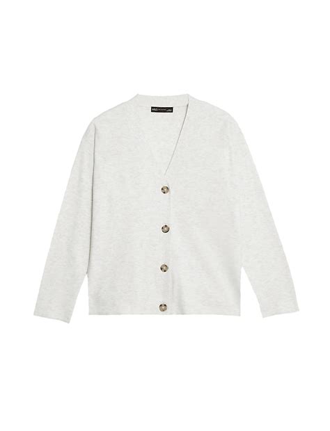 Buy Soft Touch V-Neck Button Front Cardigan at Marks & Spencer