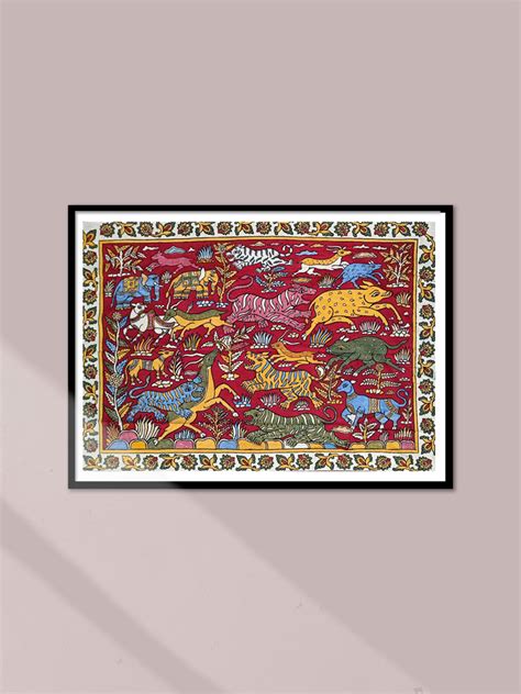 Buy Authentic Kalamkari Wildlife Painting Online