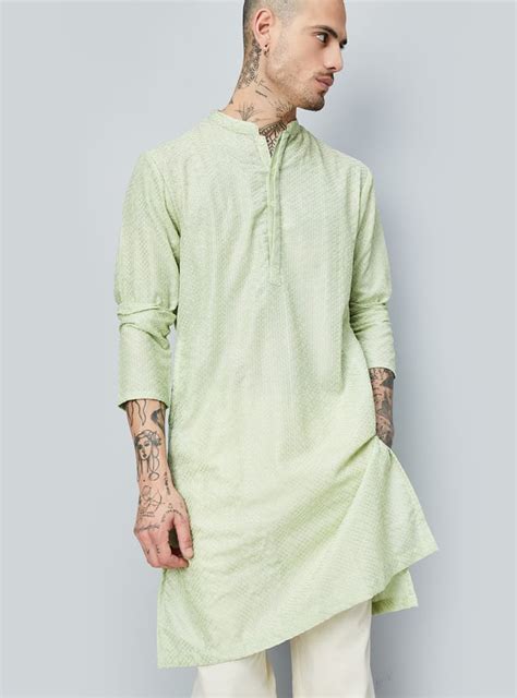 Buy Men Embroidered Regular Fit Kurta Online at just Rs. 1499.0 ...