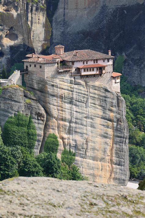 Premium Photo | Meteora one of the largest and most precipitously built ...