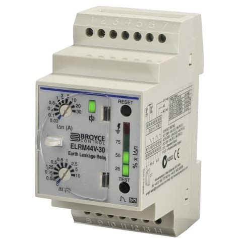 Earth-leakage protection relay - ELRM44V-3 (0.5s) - Broyce Control ...