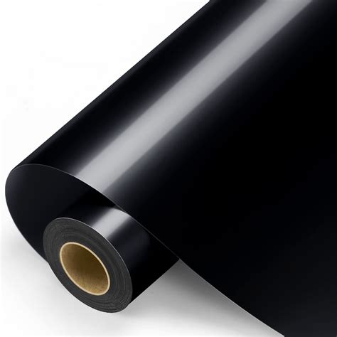 Buy Black Permanent Vinyl - Glossy Black Adhesive Vinyl Roll for All ...
