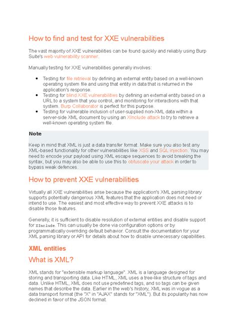 XXe Vulnerabilities 的图像结果