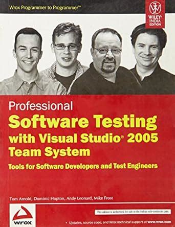 Buy Professional Software Testing with Visual Studio 2005 Team System ...