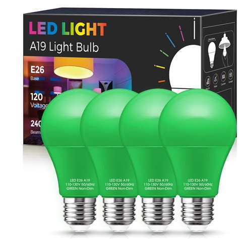 Green Colored Light Bulbs