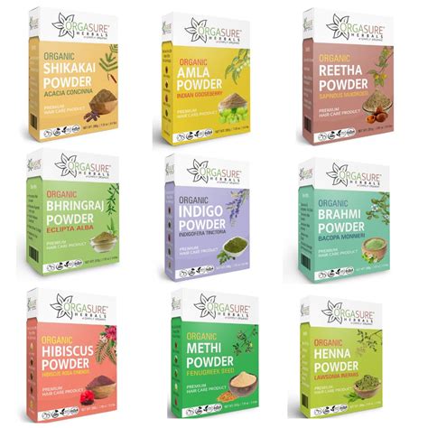 ORGASURE Amla, Reetha, Shikakai, Bhringraj, Hibiscus, Methi, Brahmi ...