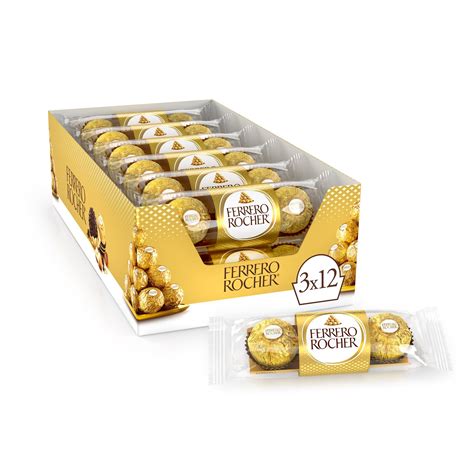 Ferrero Rocher Chocolate Pralines Treat Pack 3 Pieces Pouch,0.038 ...
