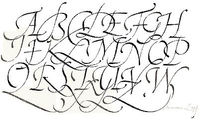 Calligraphy Alphabet : fancy calligraphy alphabet
